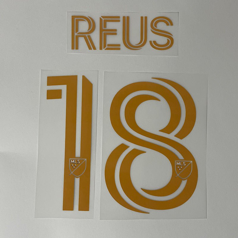 LA Galaxy 2025- Away REUS #18 Youth Jersey Name Set