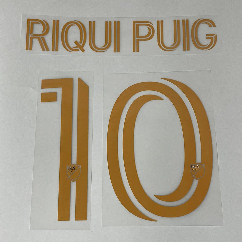 LA Galaxy 2025- Away RIQUI PUIG #10 Jersey Name Set
