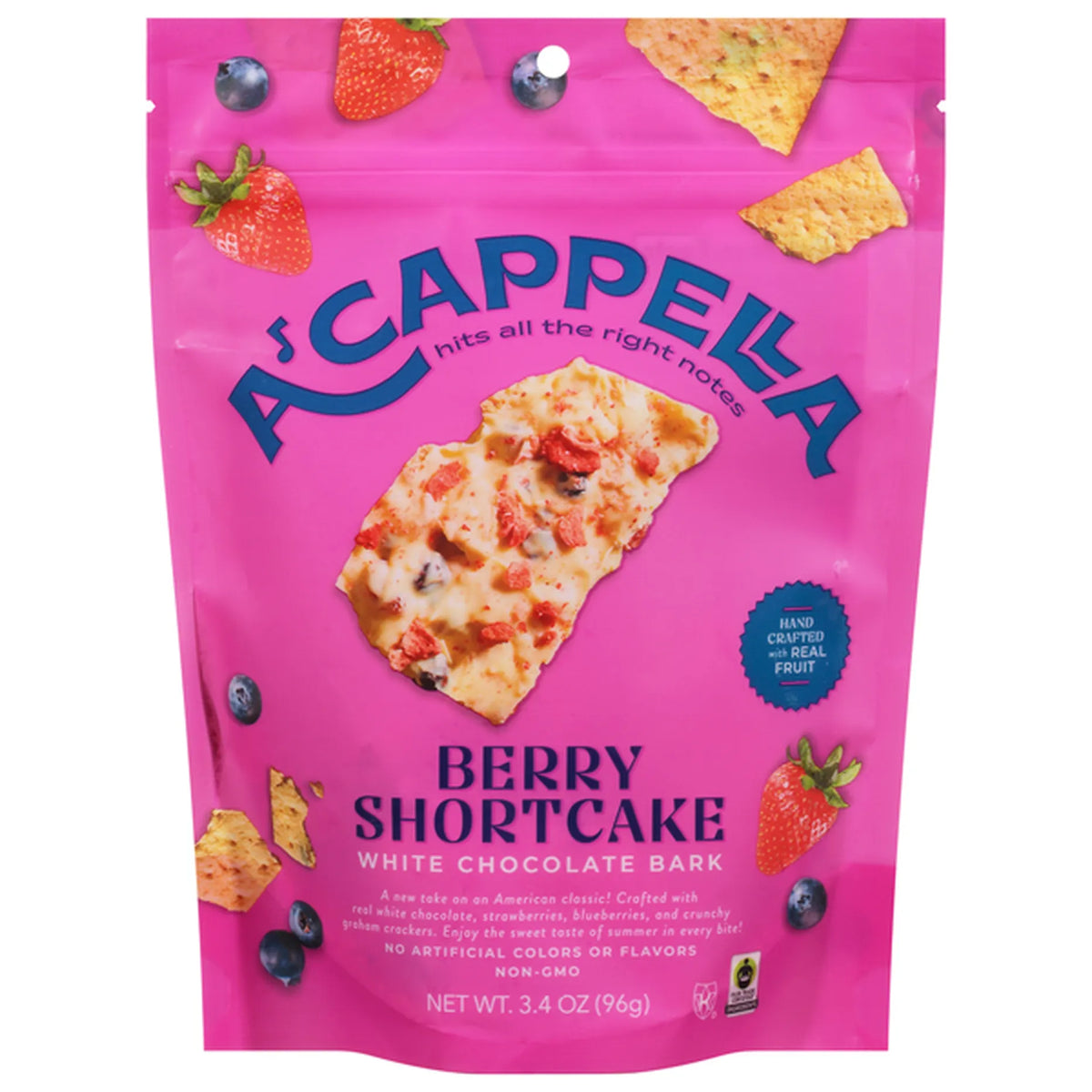 Acappella Berry Shortcake Bark, 3.4 oz (Case of 6)