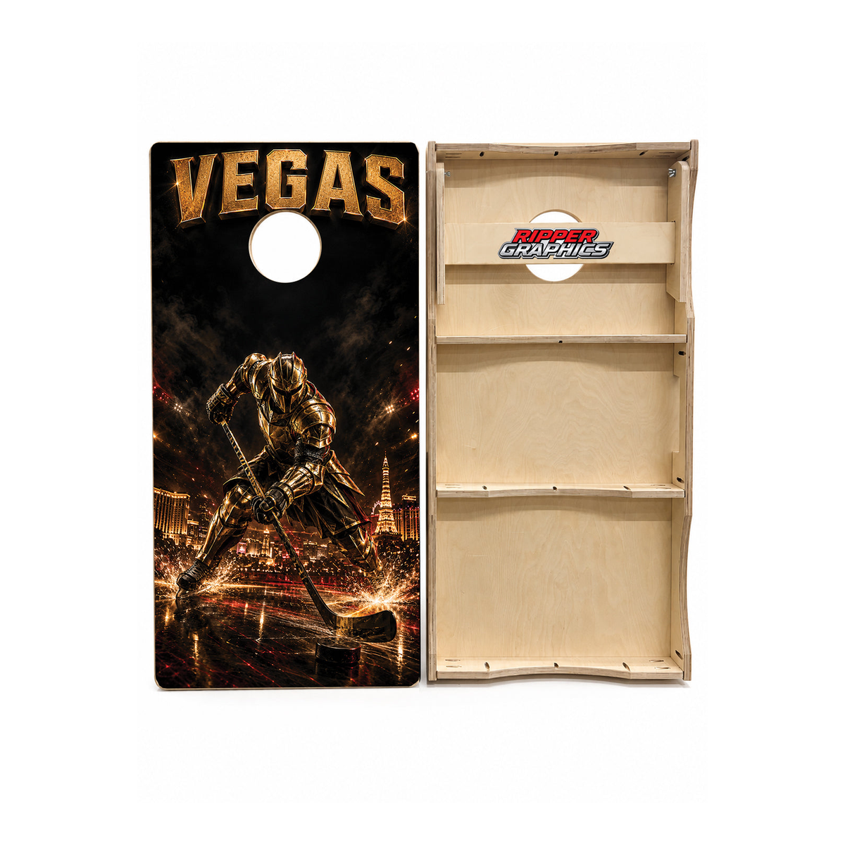 Las Vegas Knights Inspired Cornhole Design - CH5181 - Great Call Athletics