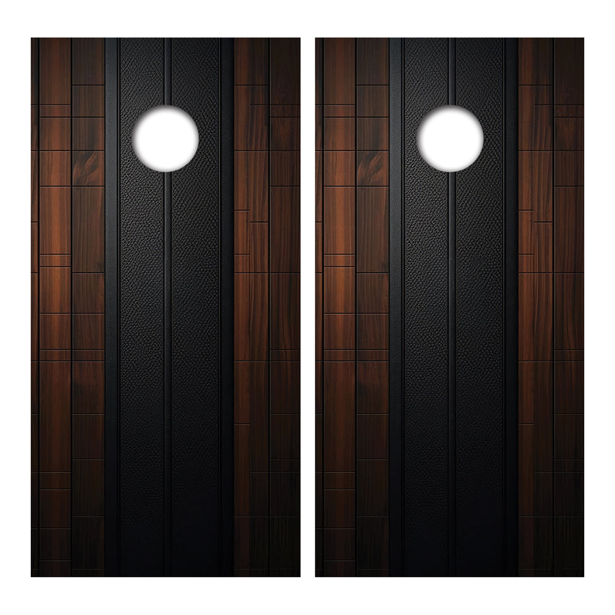 Leather & Wood Cornhole Design - Corn5109 - Great Call Athletics