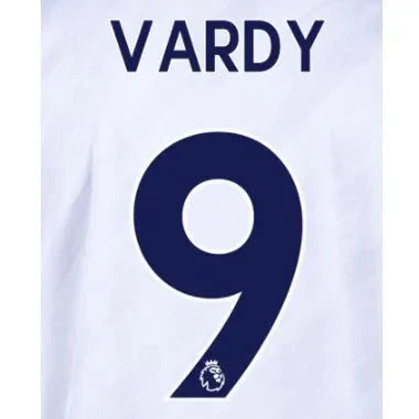 Leicester City 2020/21 Away Vardy # 9 Jersey name Set
