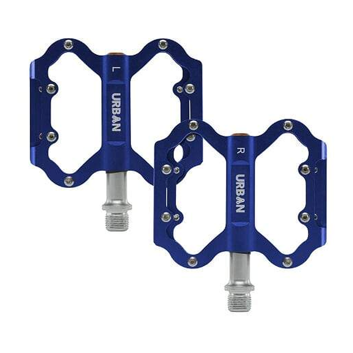 Lightweight Flat Platform MTB Pedals - Blue - Great Call Athletics