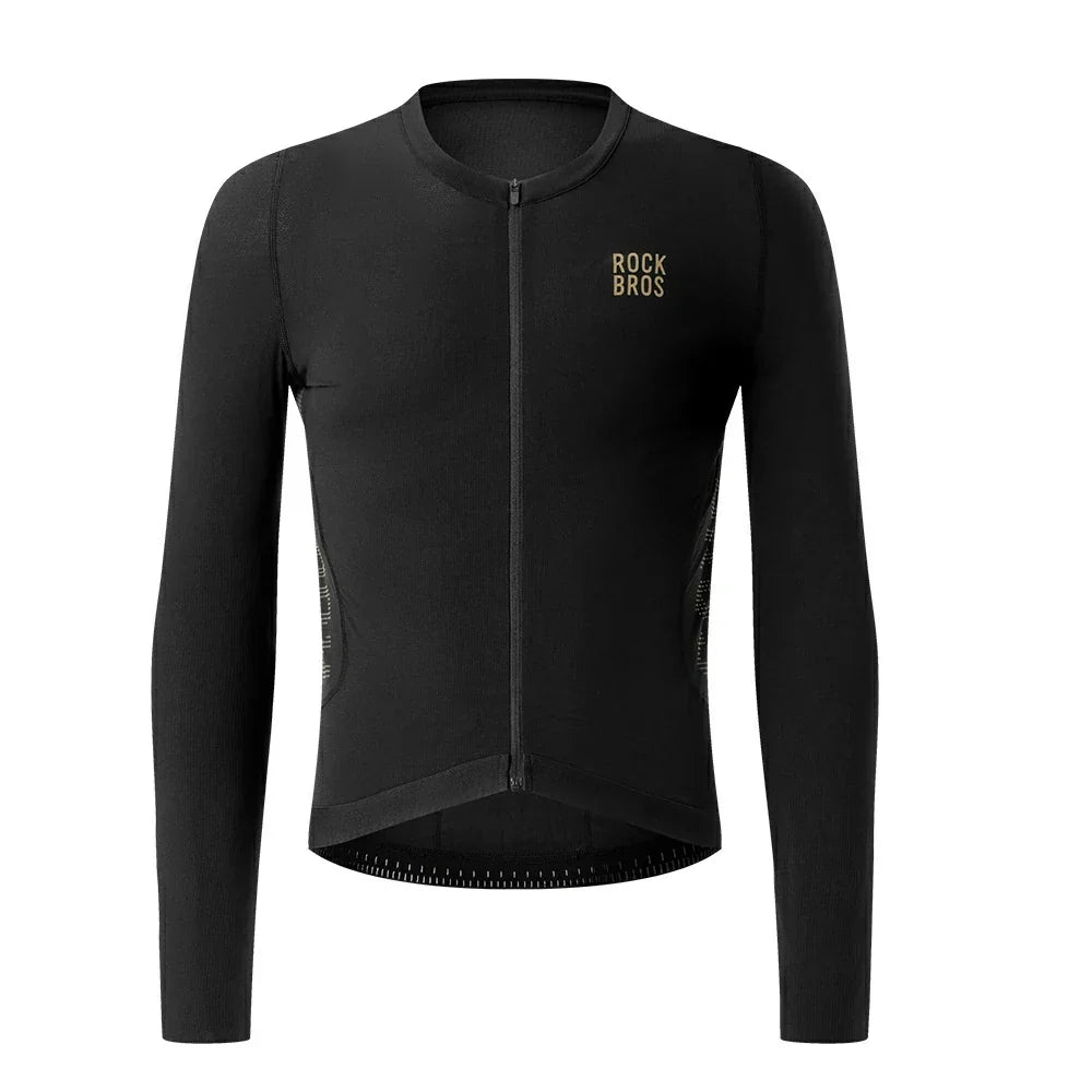 Men¡¯s Long Sleeve Cycling Jersey Lightweight with Breathable Mesh Panels