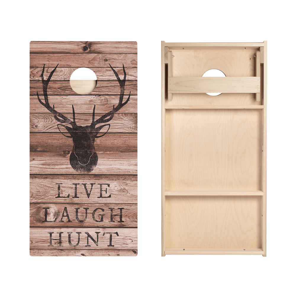 Live Laugh Hunt Star Cornhole Boards - View 4