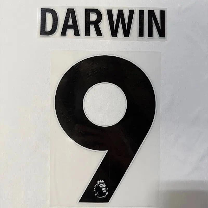Liverpool 2023-Away Darwin #9 Youth Jersey Name Set-Black