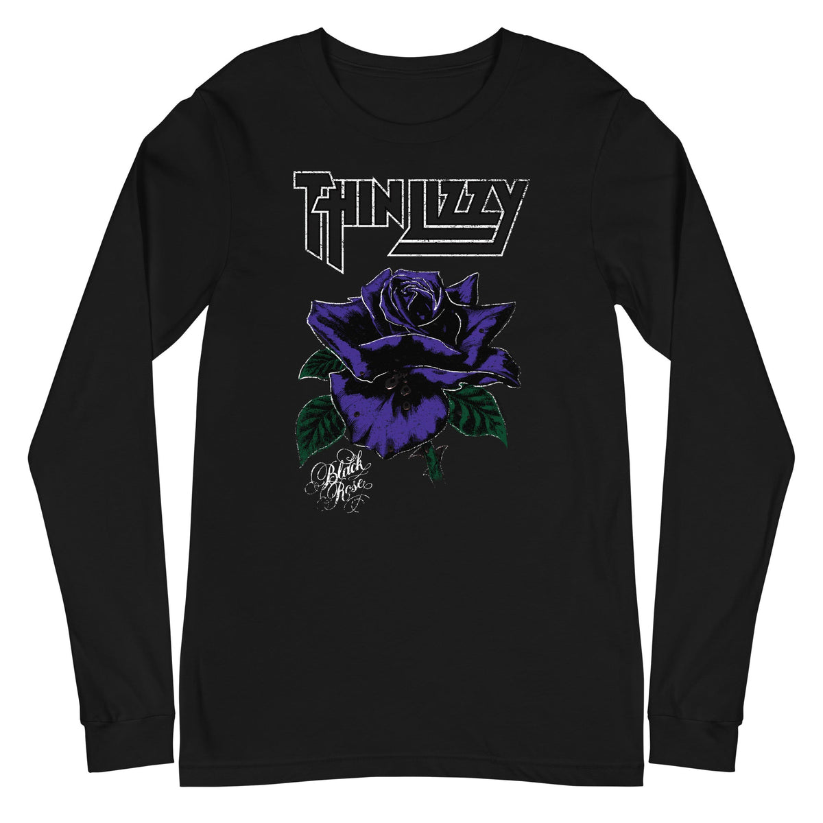 Thin Lizzy - White Outline Long Sleeve T-Shirt