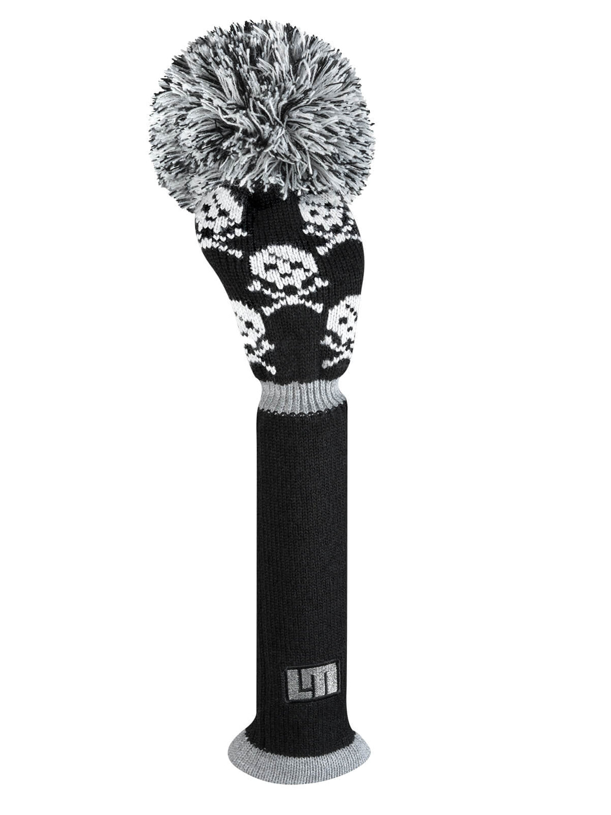Black Shiver Skull Knit Fairway Headcover (Loudmouth Golf collab) - Just4Golf