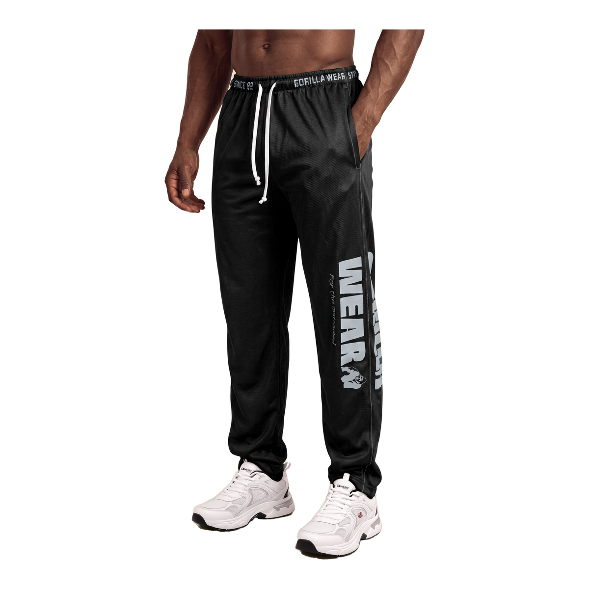 Logo Mesh Pants - Black product photo