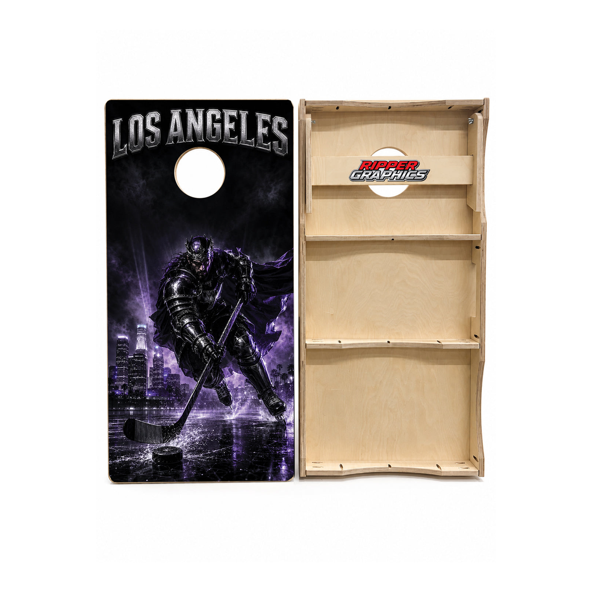 Los Angeles Kings Inspired Cornhole Design - CH5160 - Great Call Athletics