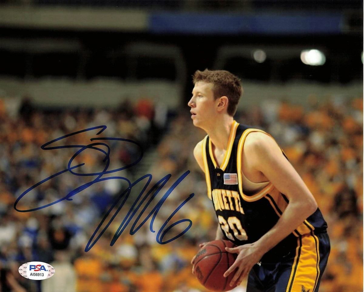 Steve Novak signed 8x10  photo PSA/DNA Marquette Golden Eagles Autographed