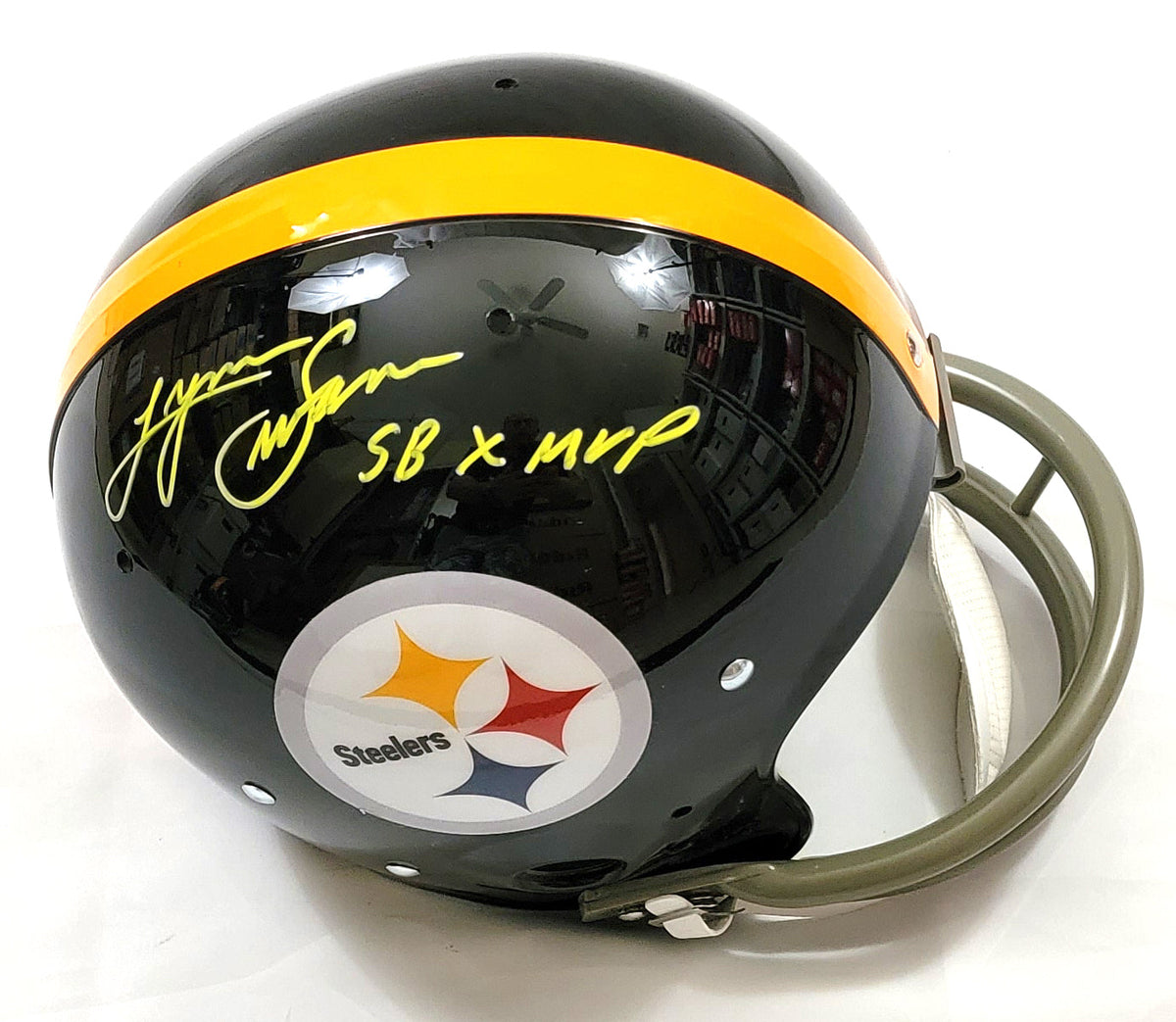 Lynn Swann Autographed Pittsburgh Steelers Riddell TK Authentic Helmet W/ SB X MVP Beckett Witnessed
