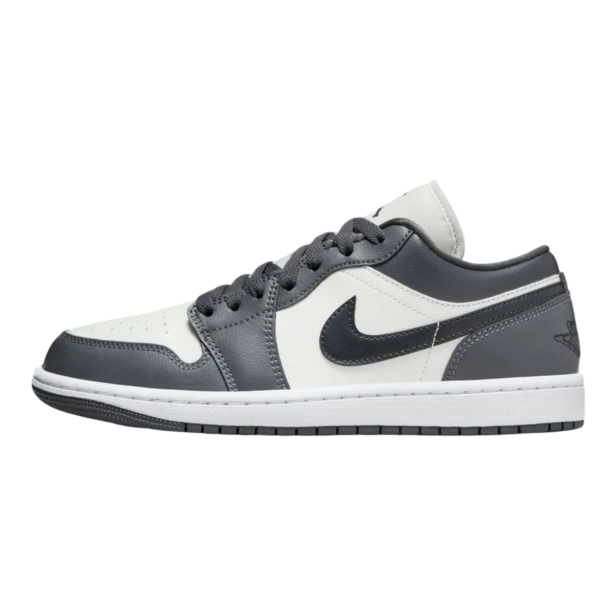 Air Jordan 1 Low Women's Sneakers — Sail/Dark Grey Low-Top