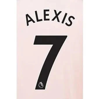 Man United 2018/19 Away Alexis #7 Jersey Name Set