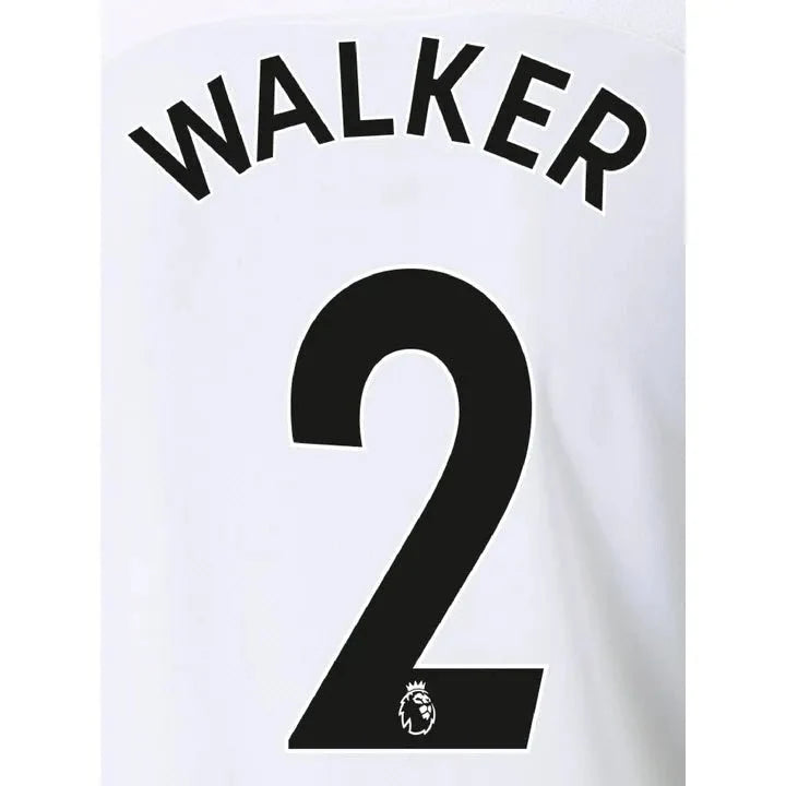 Manchester City 2021/22 Away Walker #2 Jersey Name Set-Black