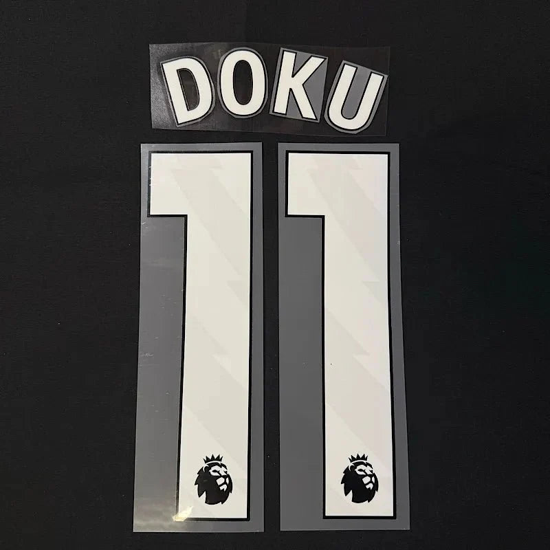 Manchester City 2023- Home DOKU #11 Official Name Set-White