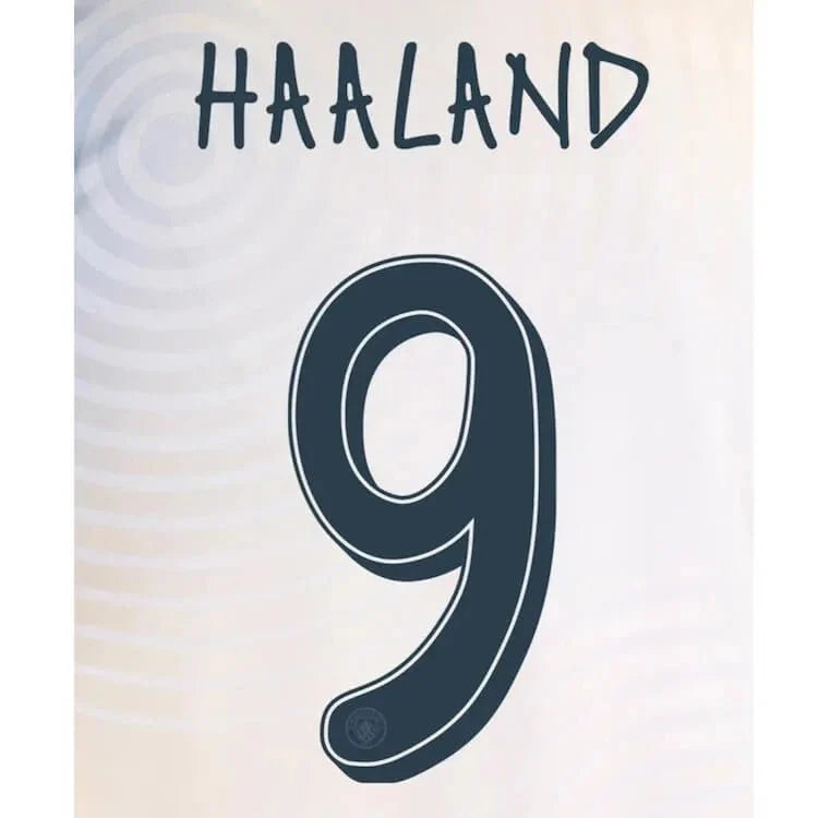 Manchester City 2024-25 Fourth Haaland #9 Official Name Set (CL Version)
