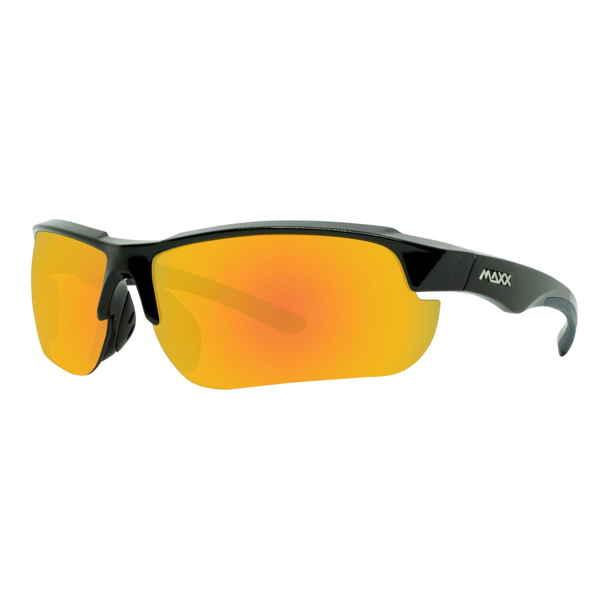 Maxx 8 Mirrored HD Sunglasses - Black Sport Frame - 57613 - Great Call Athletics