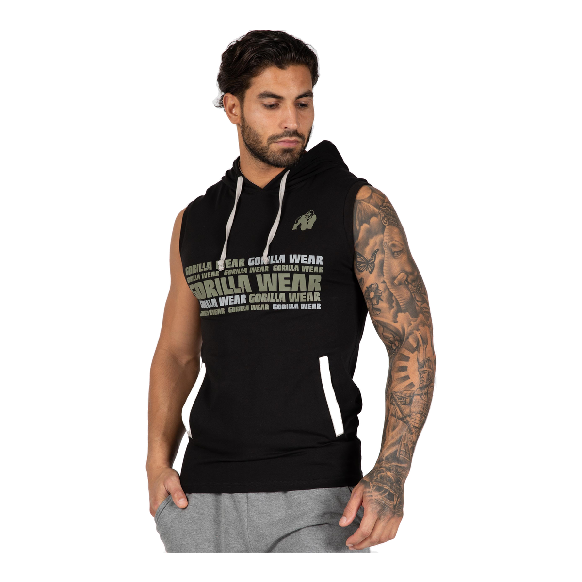 Melbourne S/L Hooded T-shirt - Black product photo