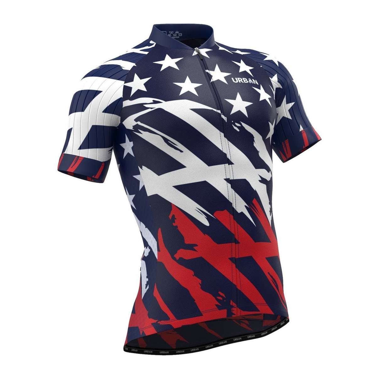Men's All American Short Sleeve Jerseys / Bib Shorts - C224, C225, C226, C227, C228, C229 - Great Call Athletics