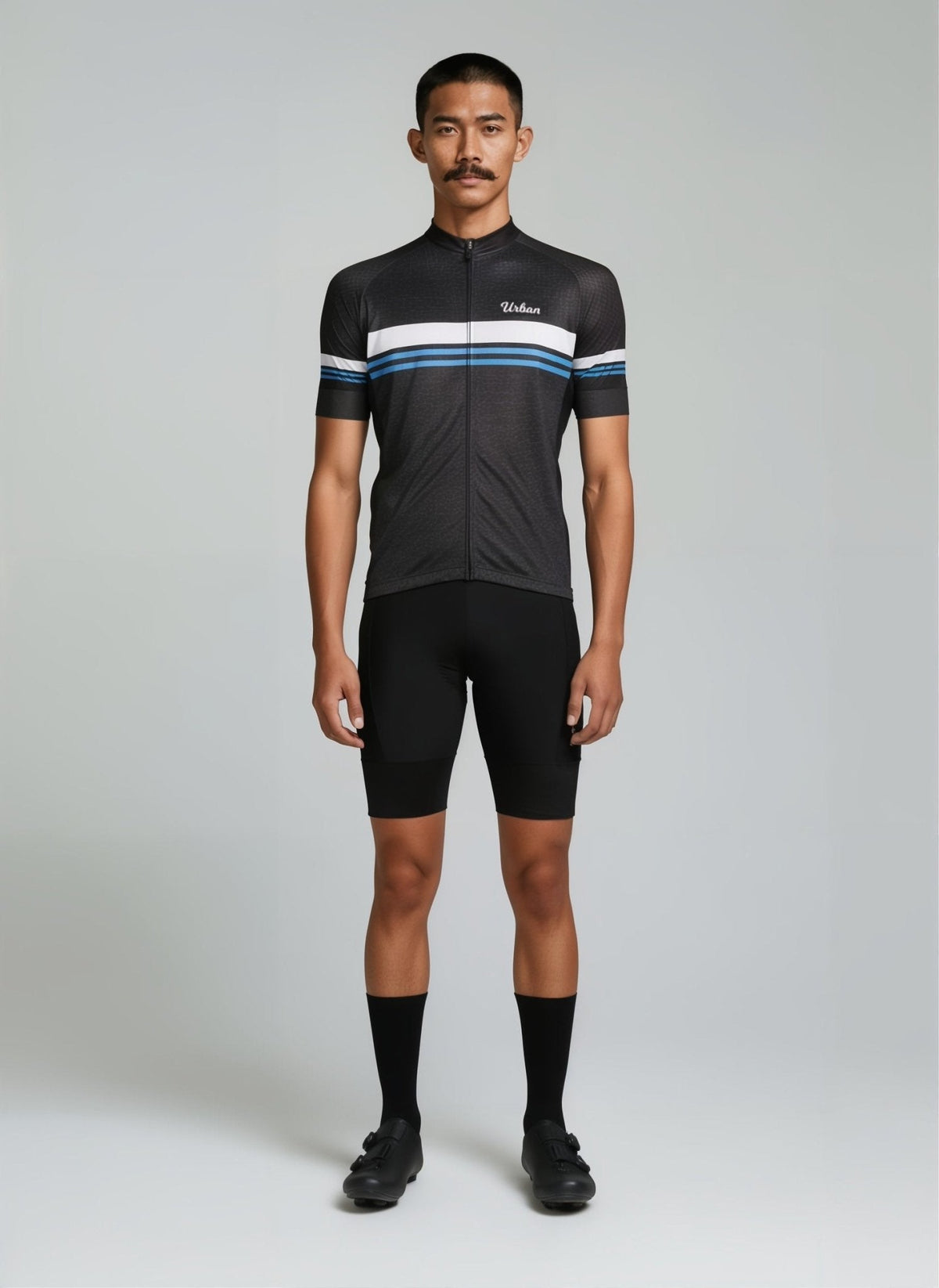 Men’s Classic Black Short Sleeve Cycling Kit — Performance Jersey & Bib Shorts