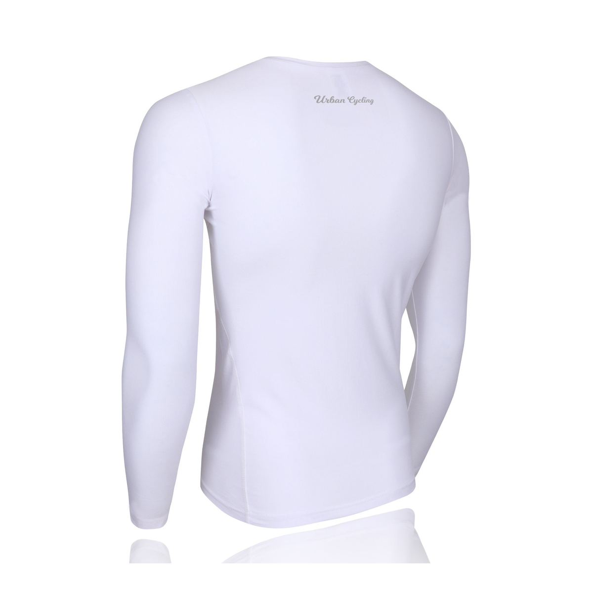Men's Mesh Base Layer - White Long Sleeve Cycling Undershirt - Great Call Athletics