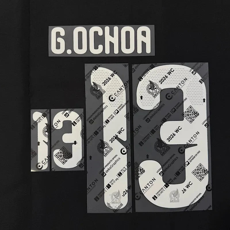 Mexico 2026- Home OCHOA #13 Official Name Set