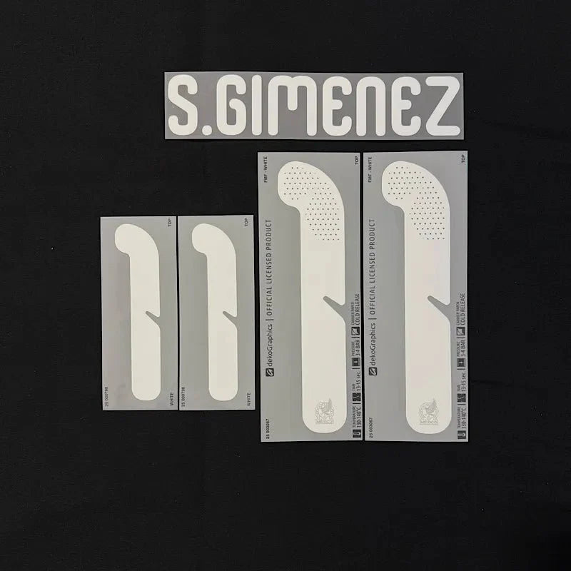 Mexico 2026- Home S. GIMENEZ #11  Youth Official Name Set