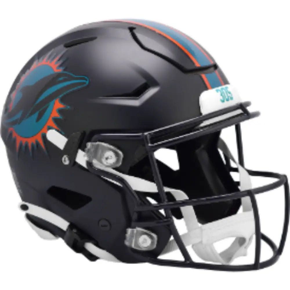 Miami Dolphins Full Size Authentic SpeedFlex Football Helmet 2025 Rivalries - NFL