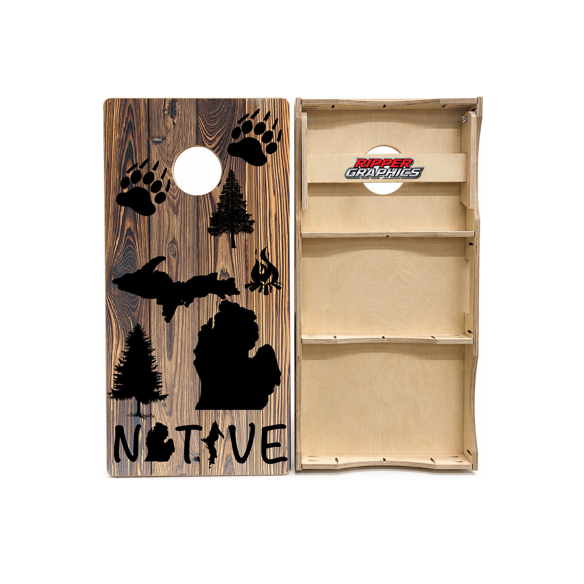 Michigan Native Cornhole Design product photo