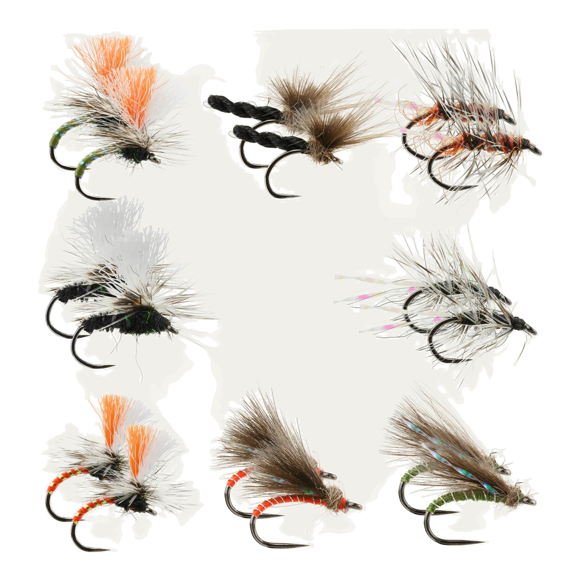 Midge Dry Fly BugCycle Fly Assortment - 16pk, Barbless, Ahrex - Great Call Athletics