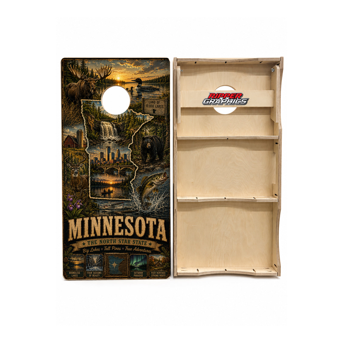Minnesota The North Star State Cornhole Design - CH5082 - Great Call Athletics