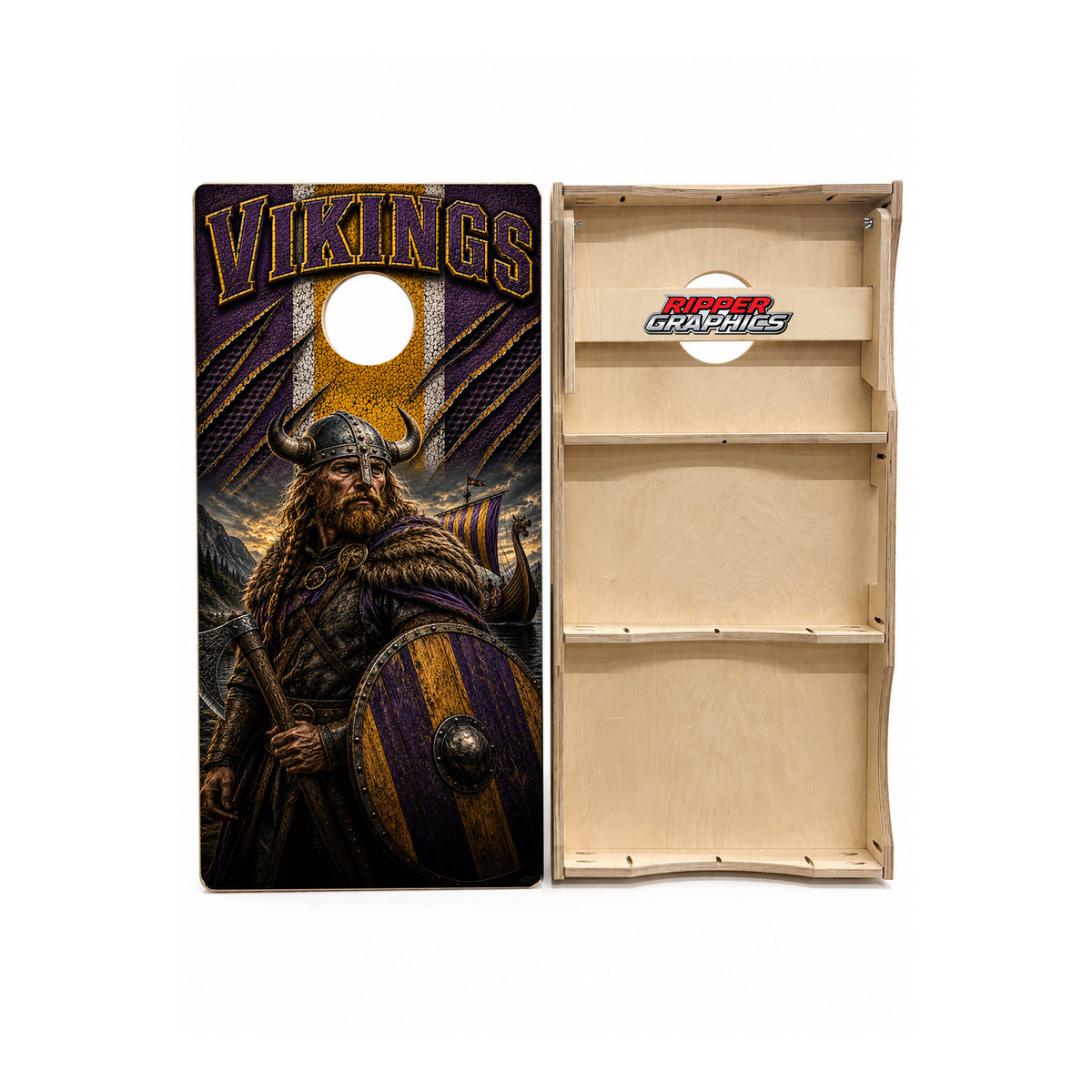 Minnesota Vikings Football Cornhole Design - CH5097 - Great Call Athletics