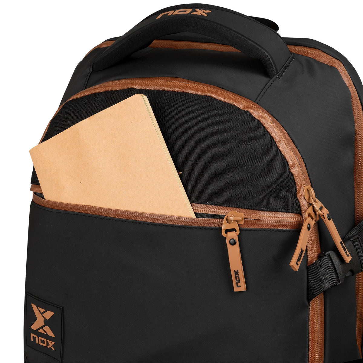 NOX Luxury Open Series Padel Backpack, Black/Brown - Alternate View 9