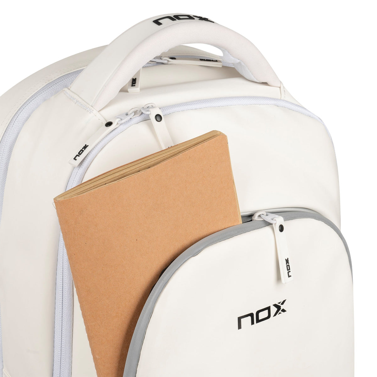 NOX Pro Series Padel Backpack, White - Alternate View 7