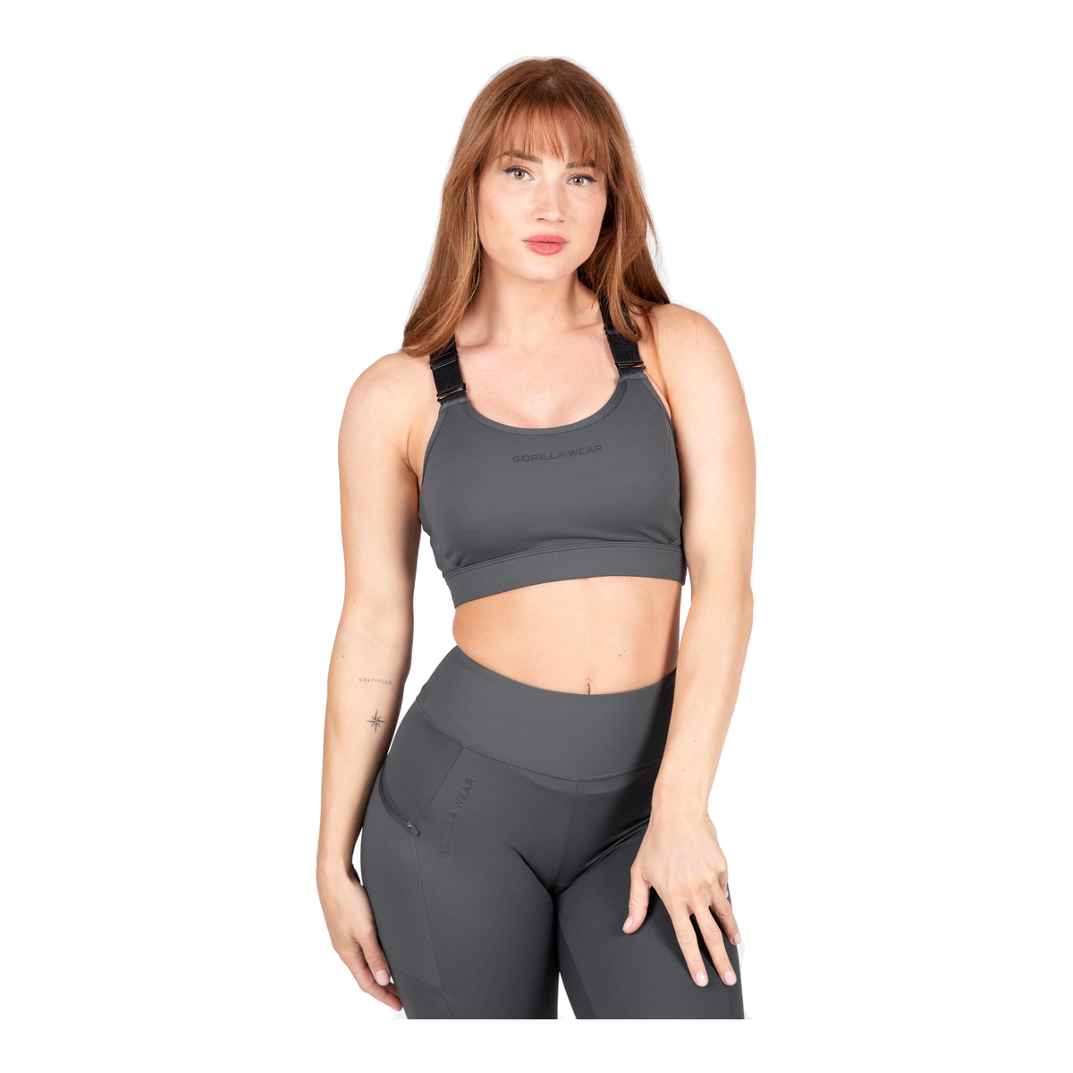 Monroe Sports Bra - Gray product photo