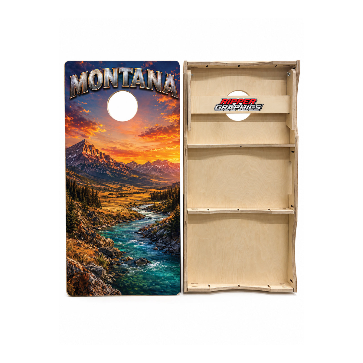 Montana Mountain Get Away Cornhole Design - CH5124 - Great Call Athletics