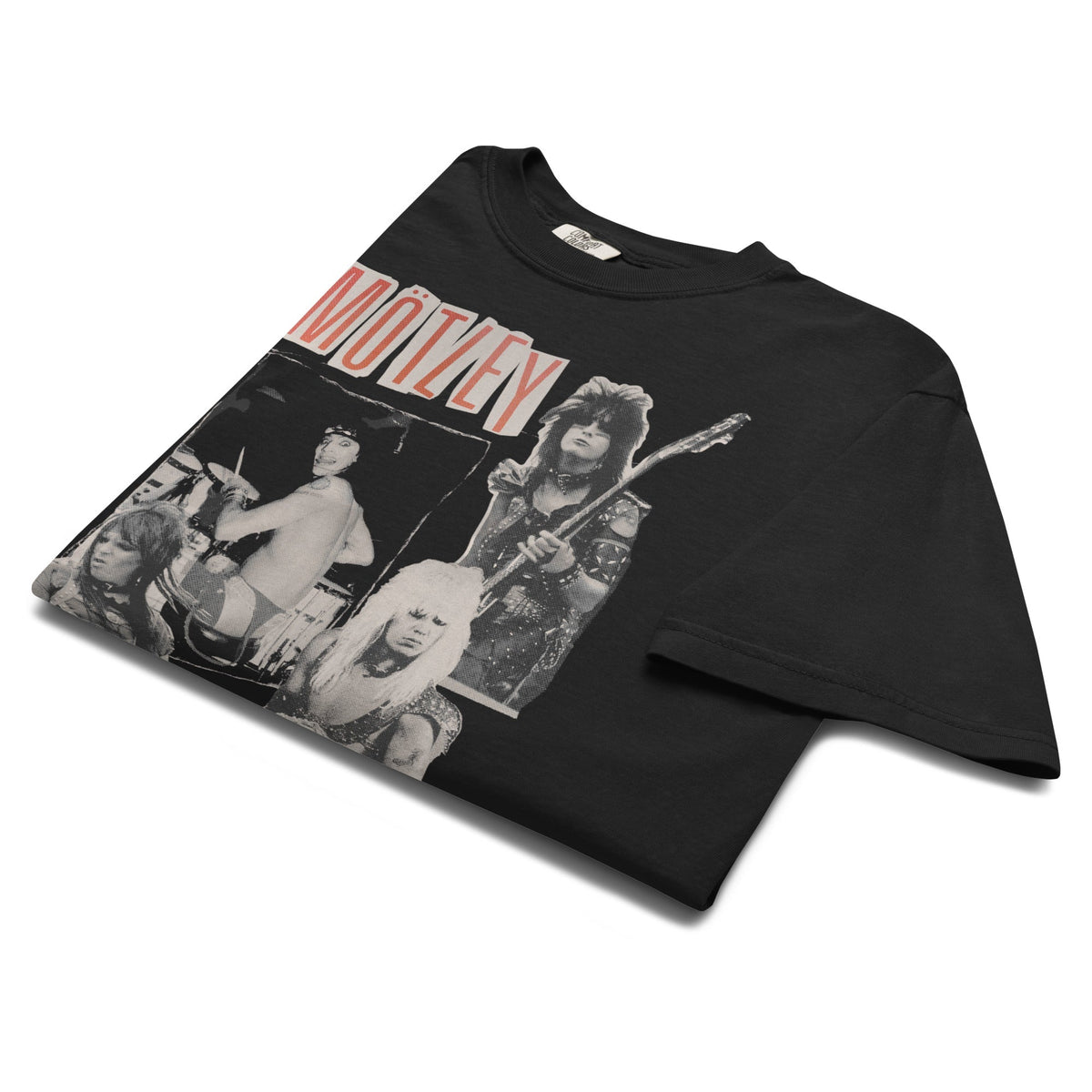 Motley Crue Heavy Hair Mineral Wash T-Shirt - View 2