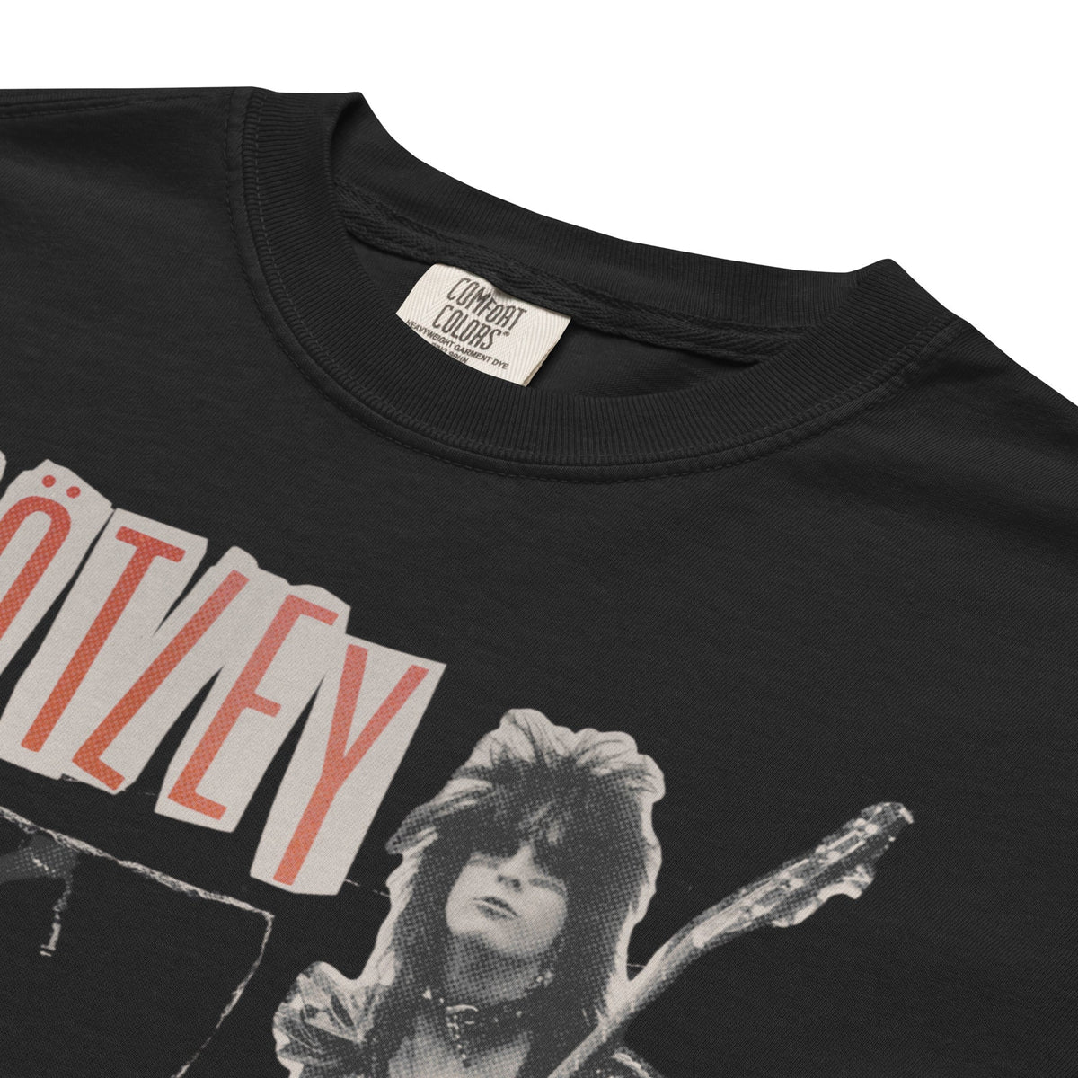 Motley Crue Heavy Hair Mineral Wash T-Shirt - View 3