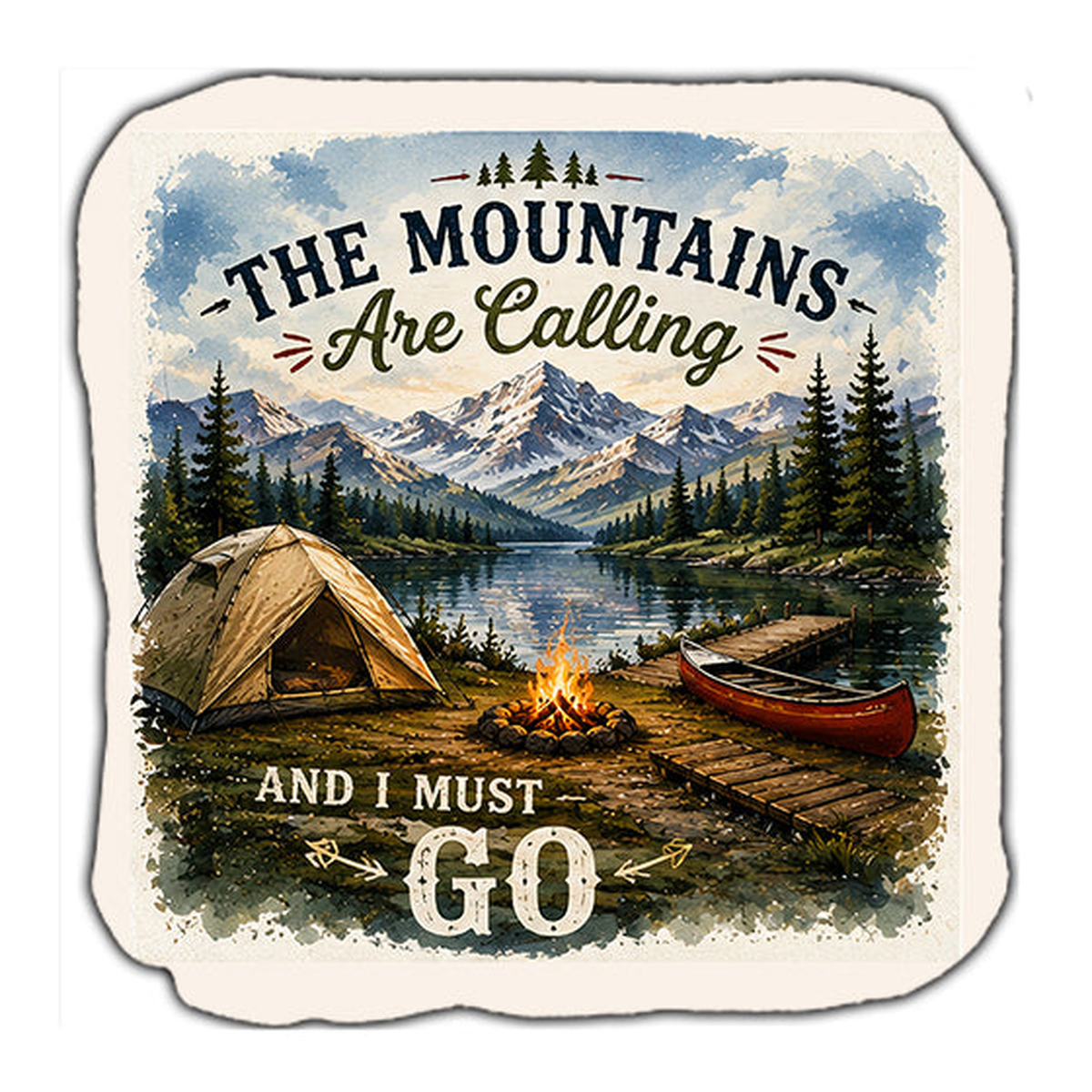 Mountains Are Calling And I Must Go Cornhole Bags Set of 4 - Great Call Athletics
