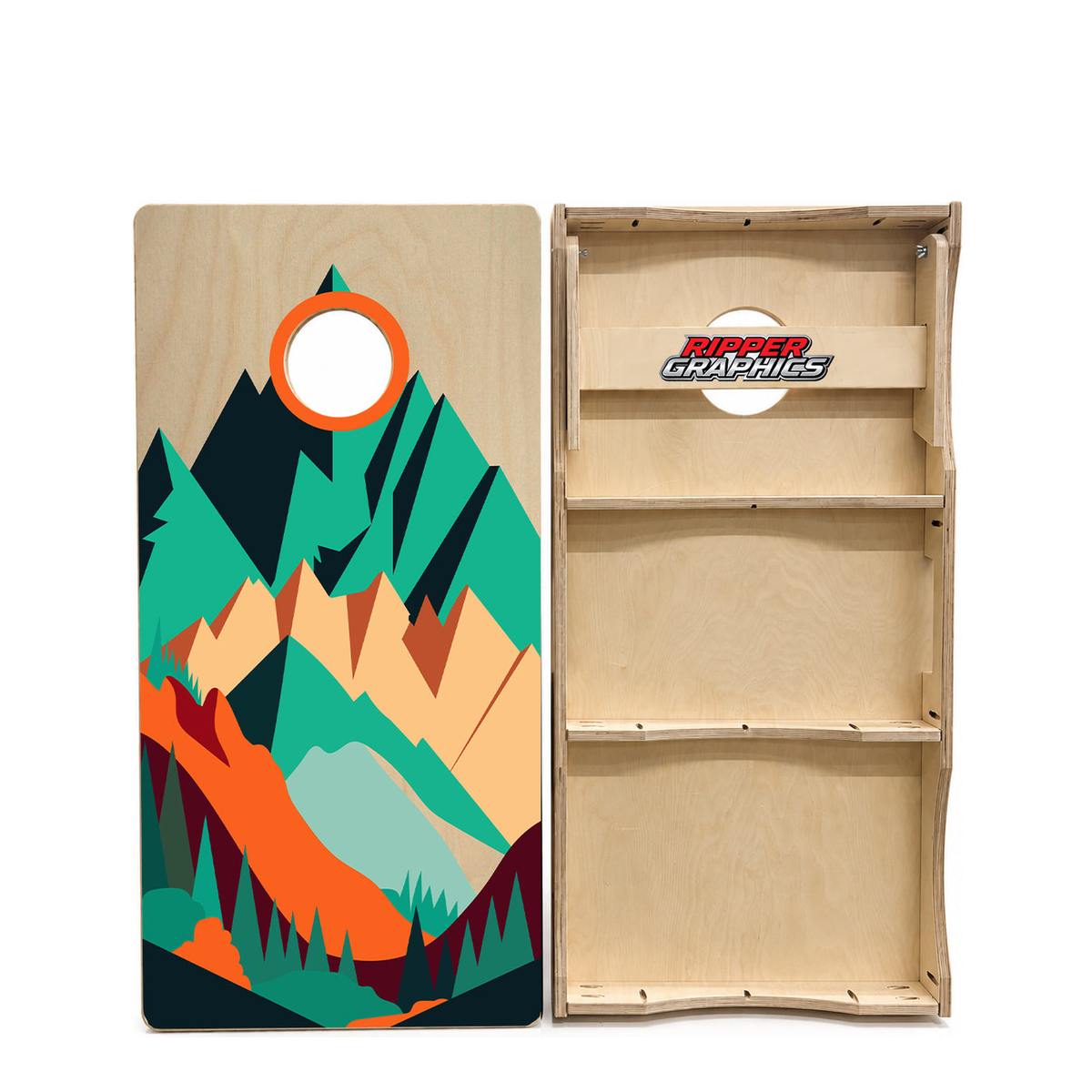 Mountains Cornhole Design product photo