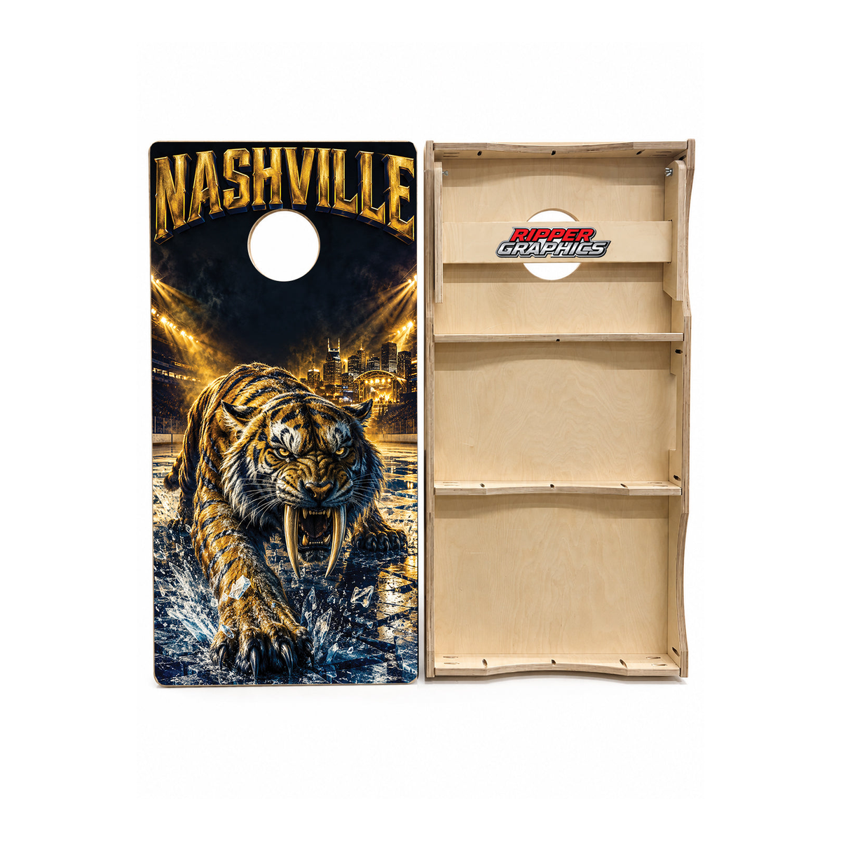 Nashville Predators Inspired Cornhole Design - CH5159 - Great Call Athletics