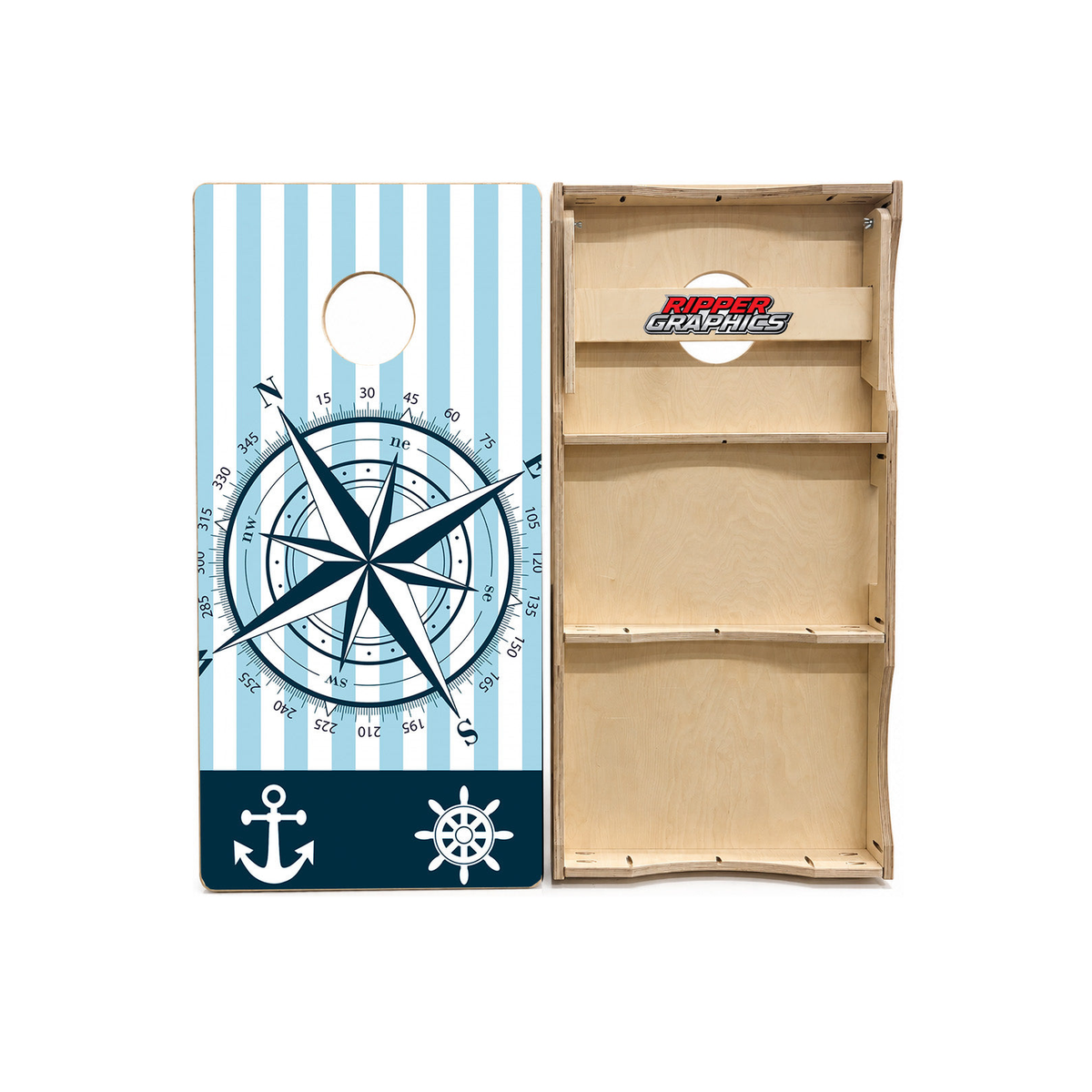 Nautical Themed Cornhole Design product photo