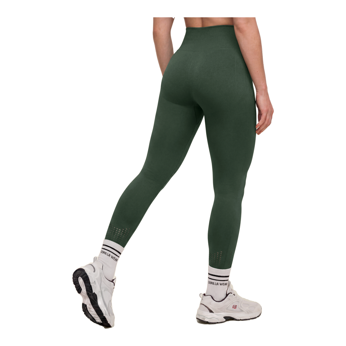 Neiro Seamless Leggings - Army Green product photo
