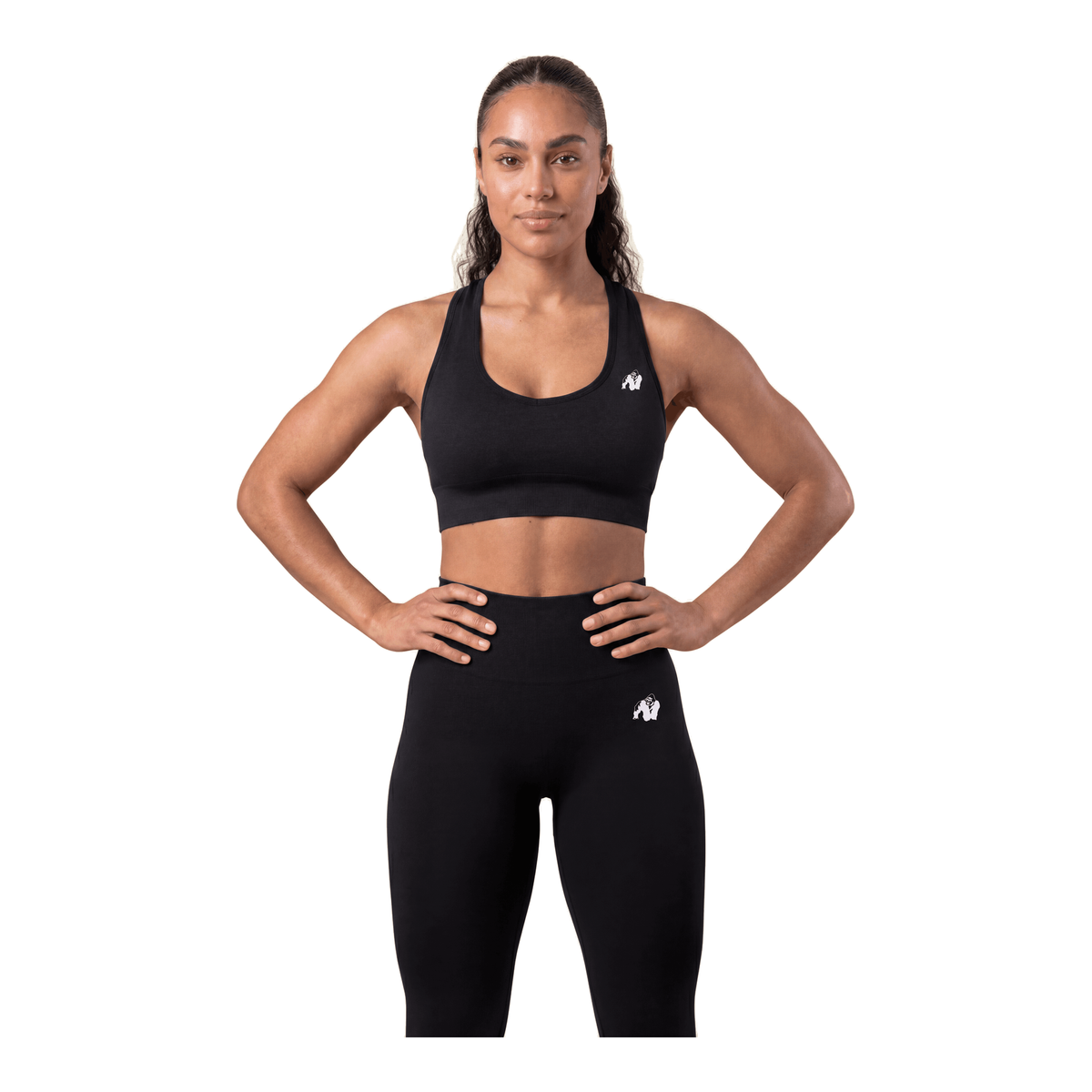 Neiro Seamless Sports Bra - Black product photo