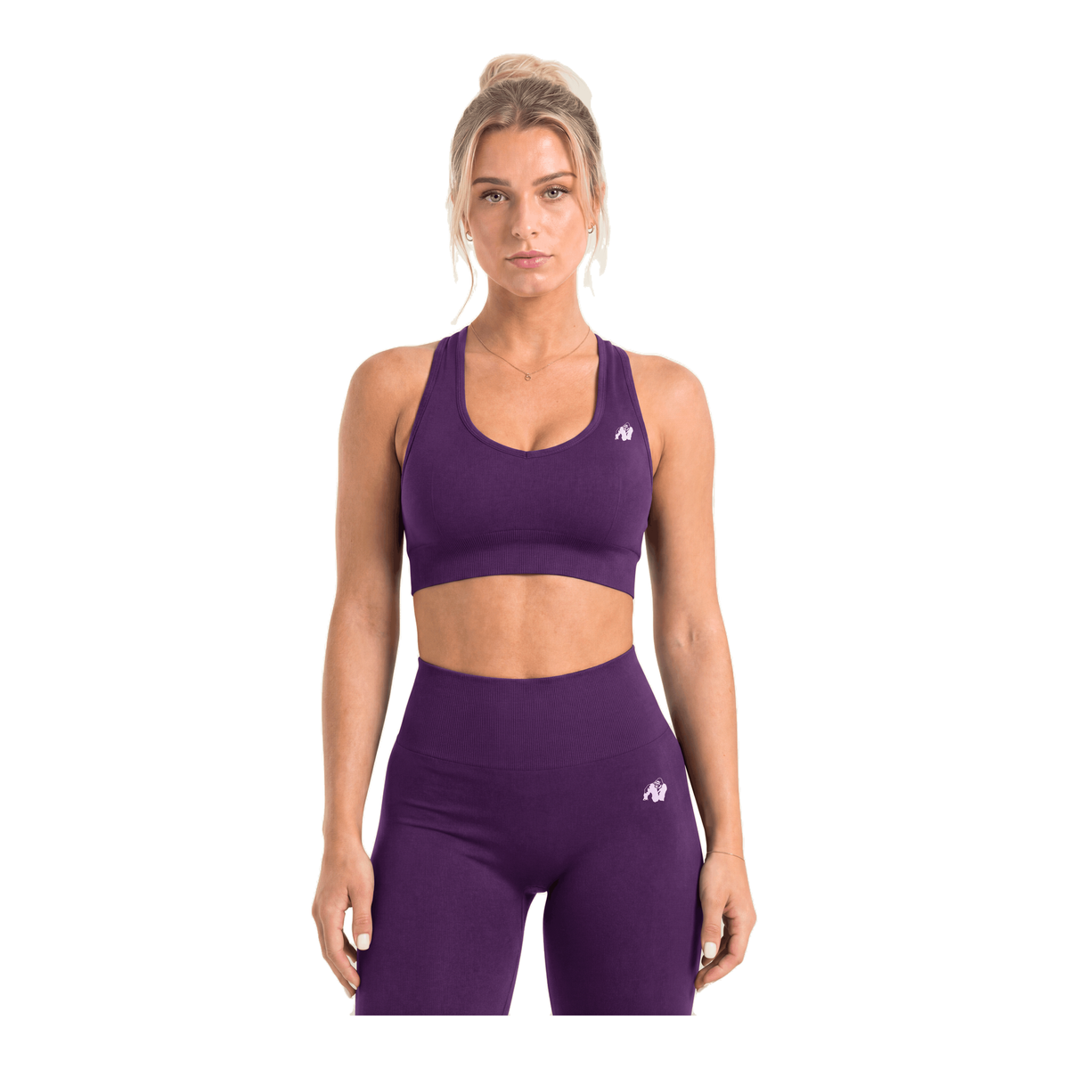 Neiro Seamless Sports Bra - Purple product photo