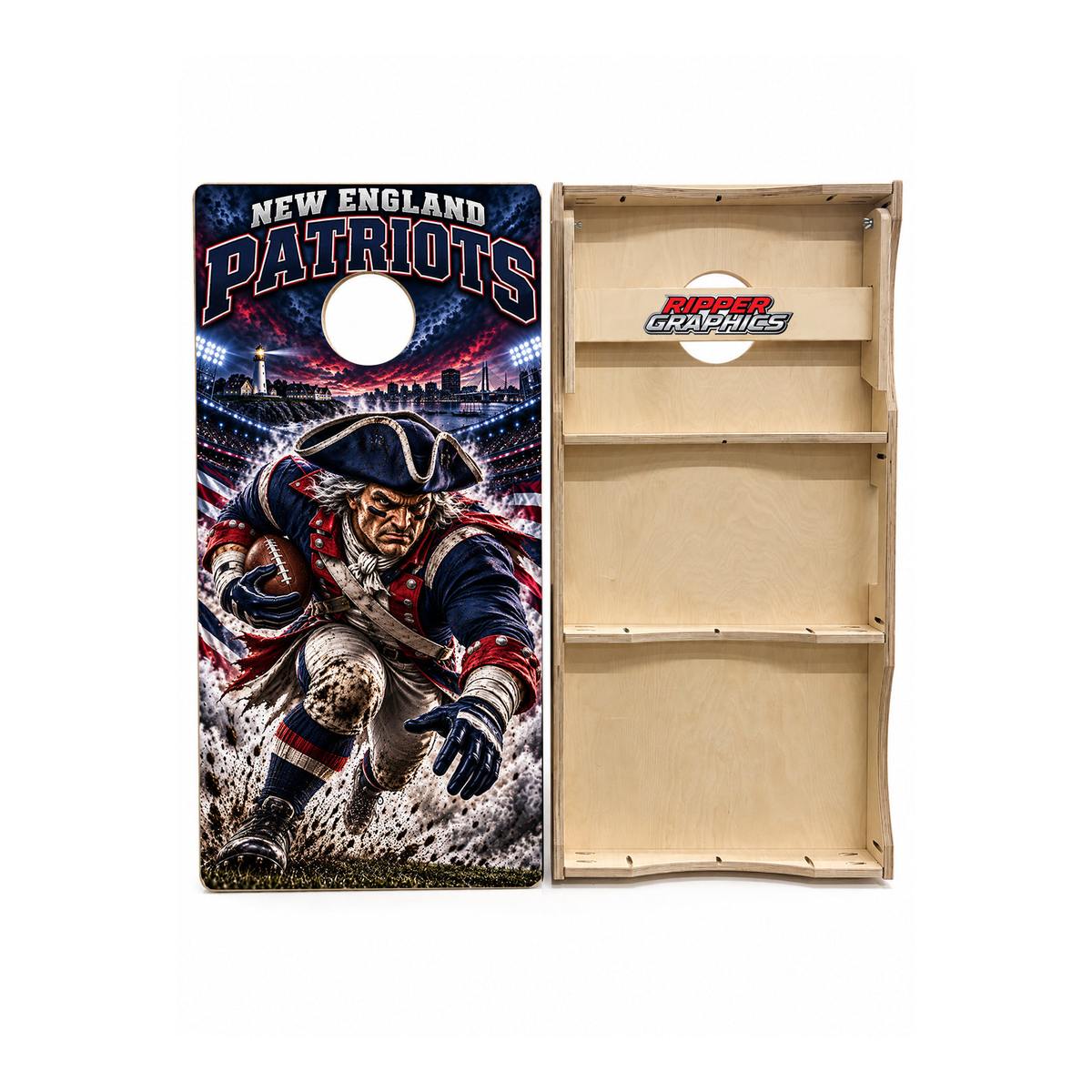 New England Patriots Football Inspired Cornhole Design - CH5263 - Great Call Athletics