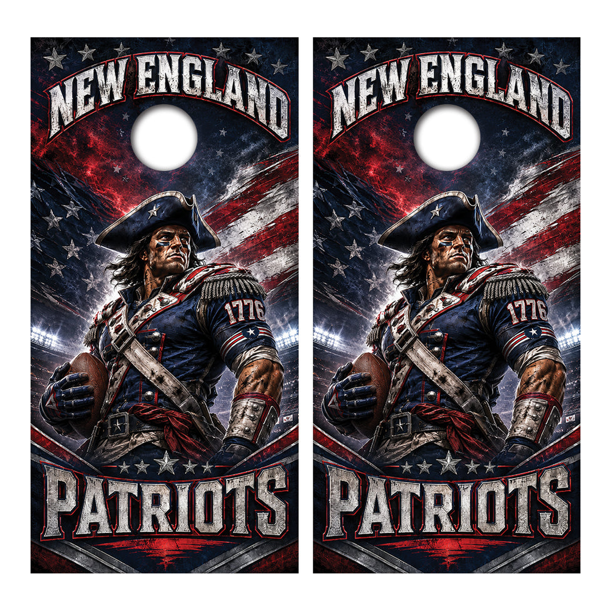New England Patriots Inspired Cornhole Design - Corn5247 - Great Call Athletics