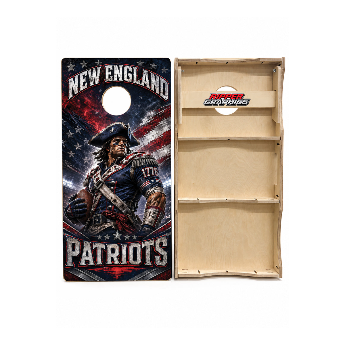 New England Patriots Inspired Cornhole Design - CH5247 - Great Call Athletics