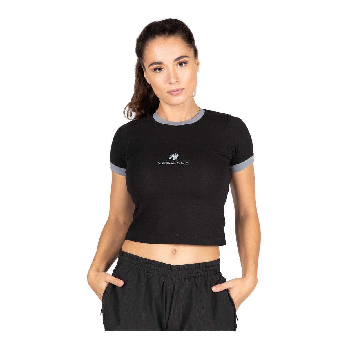 New Orleans Cropped T-shirt - Black product photo